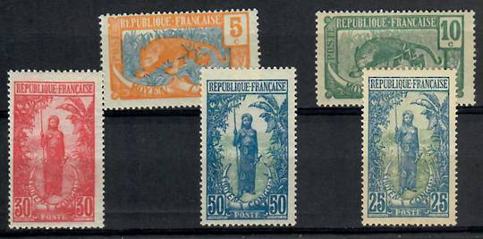 MIDDLE CONGO 1922 Definitives. Set of 5. - 24505 - Mint