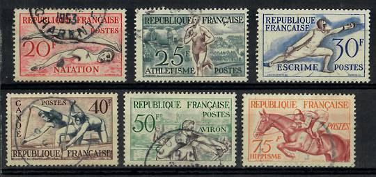 FRANCE 1953 Sports. Set of 6. - 24523 - FU