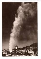 Real Photograph of Eruption of Wairoa Geyser Rotorua. - 245940 - Postcard