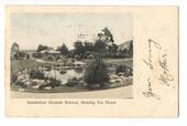 Postcard of Sanitorium Grounds Rotorua showing Tea House. - 245952 - Postcard