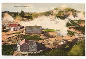 Coloured postcard of Whakarewarewa Rotorua. - 245980 - Postcard