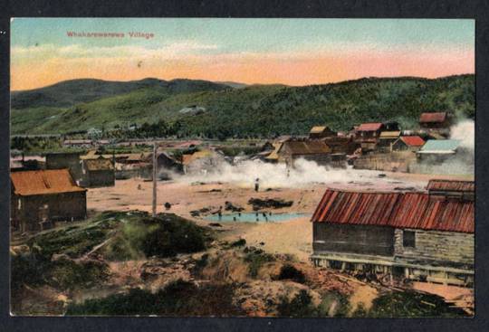 Coloured postcard of Whakarewarewa. - 245981 - Postcard