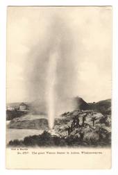 Early Undivided Postcard by Muir & Moodie of  the great Wairoa Geyser in action. - 246050 - Postcard