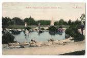 Coloured Postcard by Muir & Moodie of Sanatorium Grounds Rotorua. - 246054 - Postcard