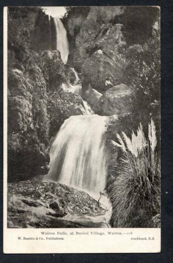 Postcard of Wairoa Falls at the Buried Village. - 246092 - Postcard