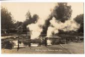 Real Photograph by Radcliffe of Malfroy Geyser Rotorua. - 246100 - Postcard