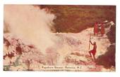Early Tinted Postcard of Papakura Geyser Rotorua. - 246110 - Postcard