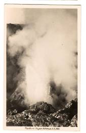 Real Photograph by A B Hurst & Son of Papakura Geyser Rotorua. - 246111 - Postcard
