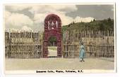 Coloured Real Photograph by N S Seaward of Reserve Gate Whakarewarewa Rotorua. - 246117 - Postcard