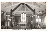 Real Photograph by N S Seaward of Interior Maori Church Rotorua. - 246122 - Postcard