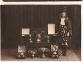 Real Photograph of Gladys Smythe with Marching Trophies. - 247341 - Postcard