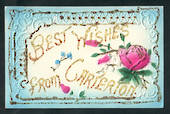 Glitter Postcard. Best Wishes from Carterton. - 247852 - Postcard