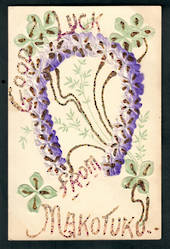 Glitter Postcard. Good Luck from Makotuku. - 247854 - Postcard