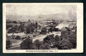 NEW ZEALAND Postcard by Denton of Christchurch. from Exhibition Tower. Posted at the top of the tower. Published by Smith and An