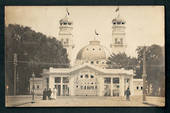 NEW ZEALAND Real Photograph of Christchurch Exhibition Entreance Building. - 248317 - Postcard