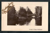 Real Photograph of Armagh Street Bridge Christchurch. Greetings from Christchurch. - 248326 - Postcard