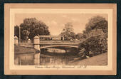 Sepia Postcard of Victoria Street Bridge Christchurch. - 248331 - Postcard