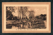Sepia Postcard. On the River Avon Christchurch. - 248348 - Postcard