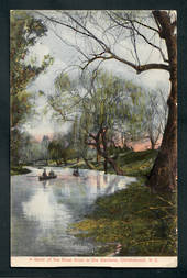 Coloured Postcard. A bend od the River Avon in the Gardens Christchurch. - 248351 - Postcard