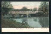 Coloured postcard by Muir and Moodie of Bridge over the Heathcote River. - 248363 - Postcard