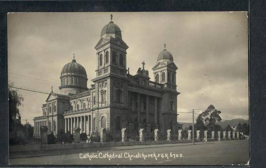 CHRISTCHURCH Catholic Cathedral Real Photograph by Radcliffe. - 248376 - Postcard