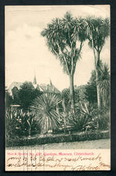 NEW ZEALAND Early Undivided Postcard by Muir & Moodie of The Gardens and Museum Christchurch. - 248528 - Postcard