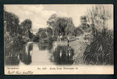 Early Undivided Postcard by Muir & Moodie of the Avon from Worcester Street Christchurch. - 248538 - Postcard