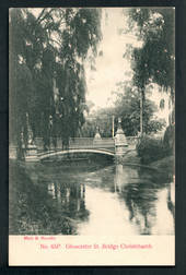 Early Undivided Postcard of Gloucester Street Bridge Christchurch. - 248542 - Postcard
