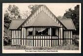 Real Photograph by A B Hurst & Son of Franz Josef Glacier reflected in the Waiho Chapel windows. - 248777 - Postcard