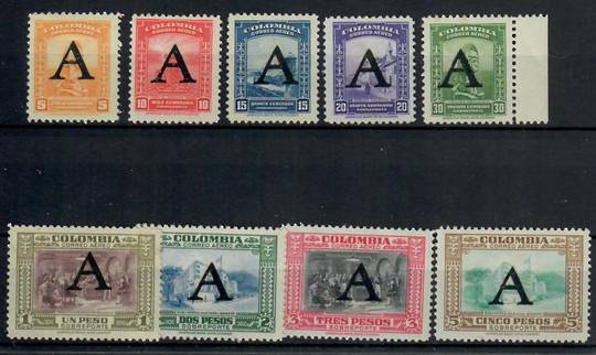 COLOMBIA Private Air Company AVIANCA 1950 Definitives. Set of 13. - 24886 - UHM