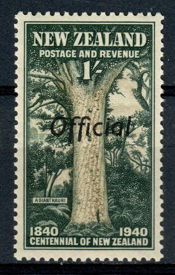 NEW ZEALAND 1940 Centennial Official 1/- Kauri Tree. - 249 - UHM