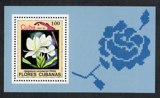 CUBA 1983 Flowers. Miniature sheet. - 24907 - UHM