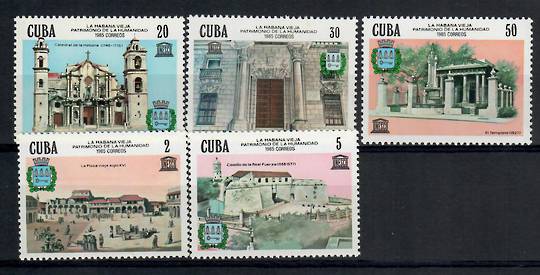 CUBA 1985 World Heritage. Set of 5. - 24909 - UHM