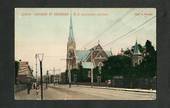 Coloured postcard by Muir and Moodie of George Street Dunedin. - 249126 - Postcard