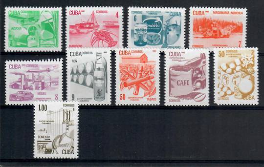 CUBA 1982 Exports. Set of 10. - 24913 - UHM