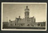 Real Photograph by Muir & Moodie of Railway Station Dunedin. - 249146 - Postcard