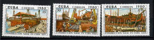 CUBA 1980 Shipbuilding. Set of 6. - 24921 - UHM