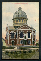 Coloured Postcard by Ferguson of the Roman Catholic Cathedral Invercargill. - 249303 - Postcard