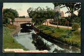 Coloured Postcard of Te Puni Creek and Basilica Invercargill. - 249323 - Postcard