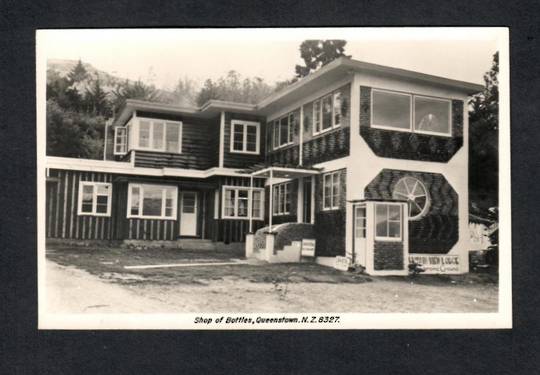 Real Photograph by A B Hurst & Son of Shop of Bottles Queenstown. - 249414 - Postcard