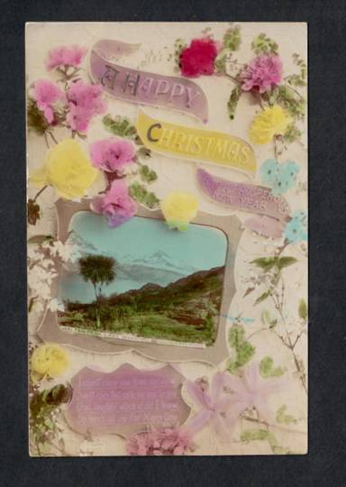 Coloured Postcard by Malaghan of Walter Peak Lake Wakatipu. Happy Christmas. - 249415 - Postcard