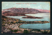 Coloured Postcard of Queenstown Lake Wakatipu. Tourist Dept. Faults. - 249417 - Postcard