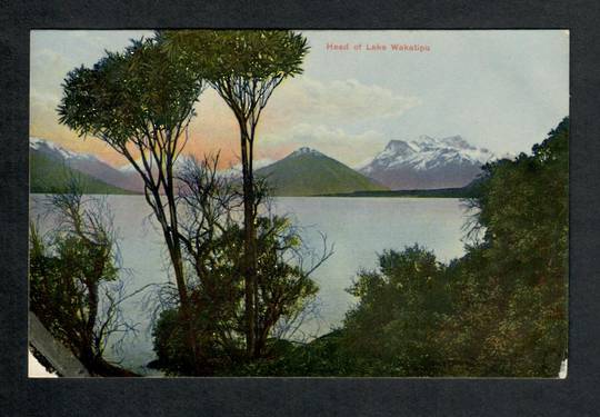 Coloured Postcard by Ferguson of Head of Lake Wakatipu. - 249427 - Postcard