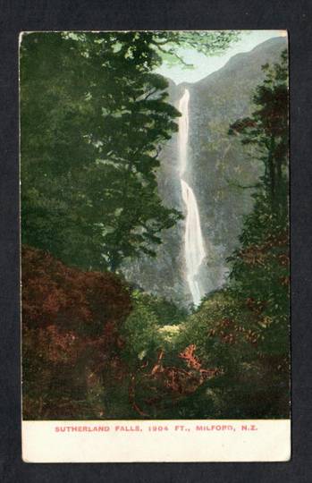 Coloured Postcard of Sutherland Falls. - 249806 - Postcard