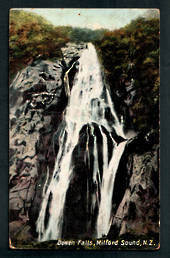 Postcard of Bowen Falls Milford Sound. Stained on the reverse. - 249811 - Postcard