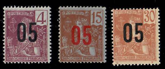 INDO-CHINA 1912 Definitive Surcharges. Set of 6. - 25303 - Mint
