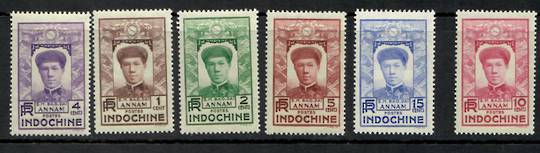 INDO-CHINA 1936 Definitives. Set of 11. Mostly mint but the three top values are fine used. - 25311 - Mint