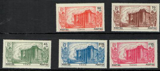 TOGO 1939 150th Anniversary of the French Revolution. Set of 5. Hinge remains. - 25315 - Mint