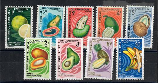 CAMEROUN 1967 Definitives Fruit. Set of 9. - 25323 - LHM