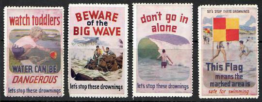 NEW ZEALAND 1955 Stop Drowning. Set of 10. - 25680 - Cinderellas